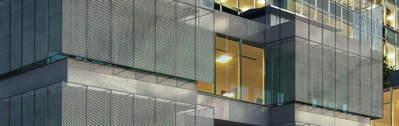 واجهة الشبكة المعدنية الموسعة (Genişletilmiş Metal Mesh Cephe)