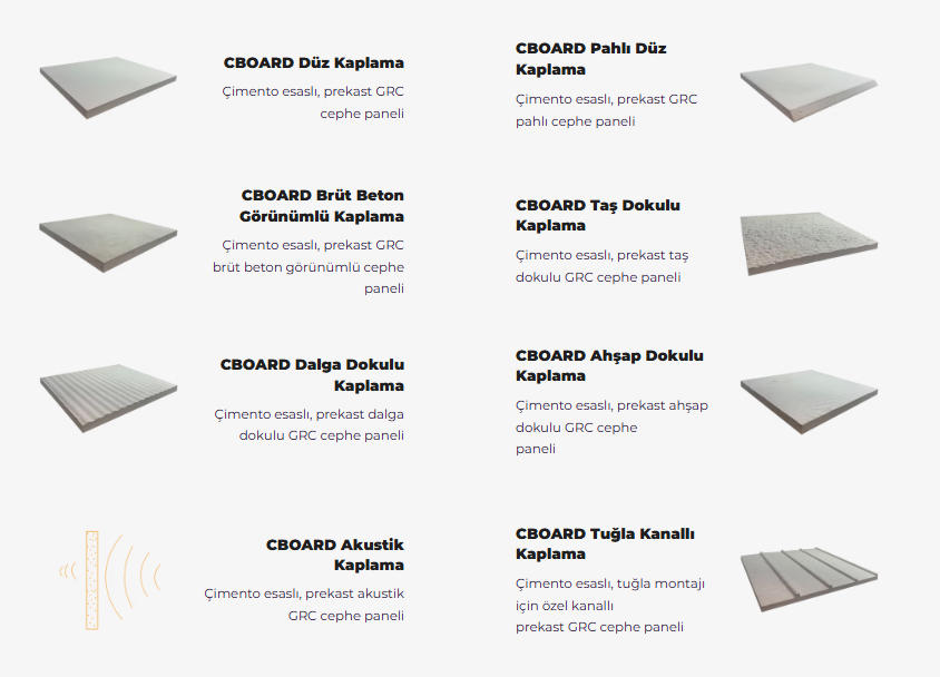 CBOARD PANEL (GRC Facade Cladding Panels)
