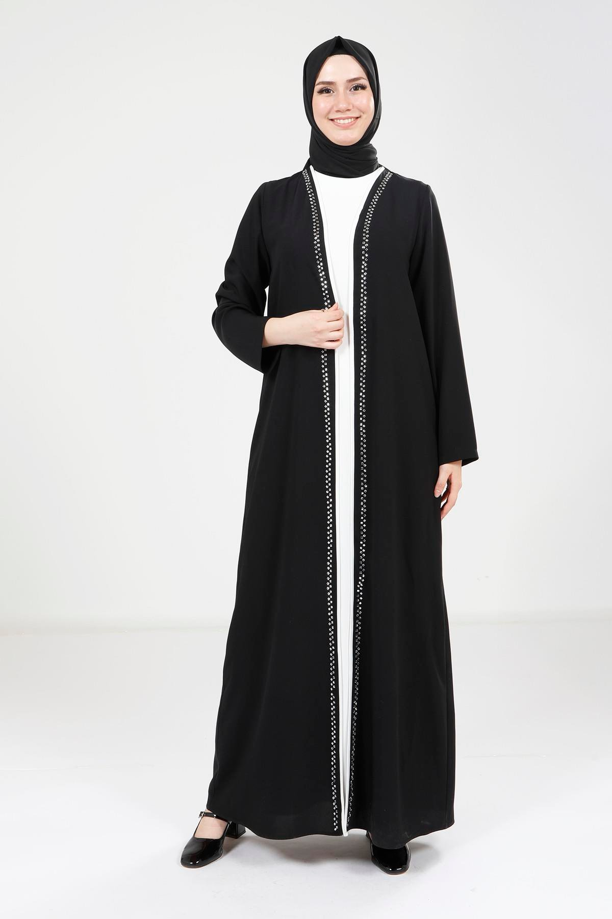 Beyza Black Abaya Suit