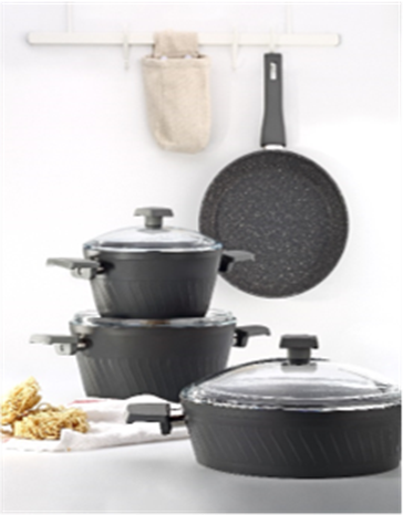 (Non-Stick Cookware Set) – طقم أواني الطهي غير اللاصقة