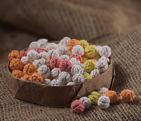 Colored Chickpea Candy