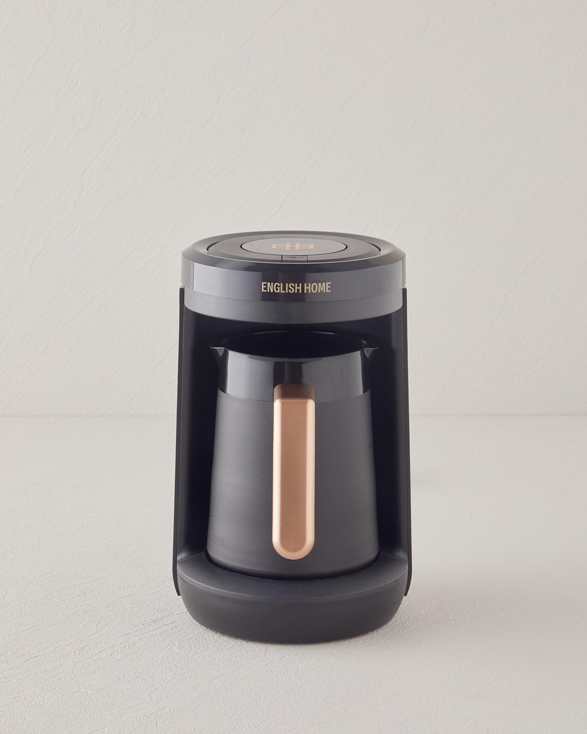 English Home TKM 6002 Double Handle Turkish Coffee Machine Black-Copper