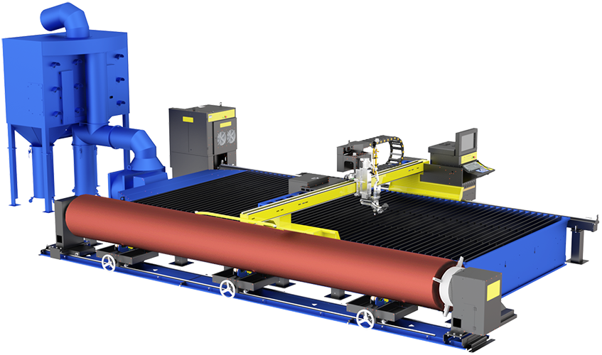 Combined CNC Plasma Cutting Machine