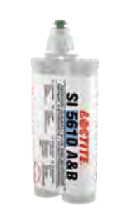 Two-component, fast-curing silicone