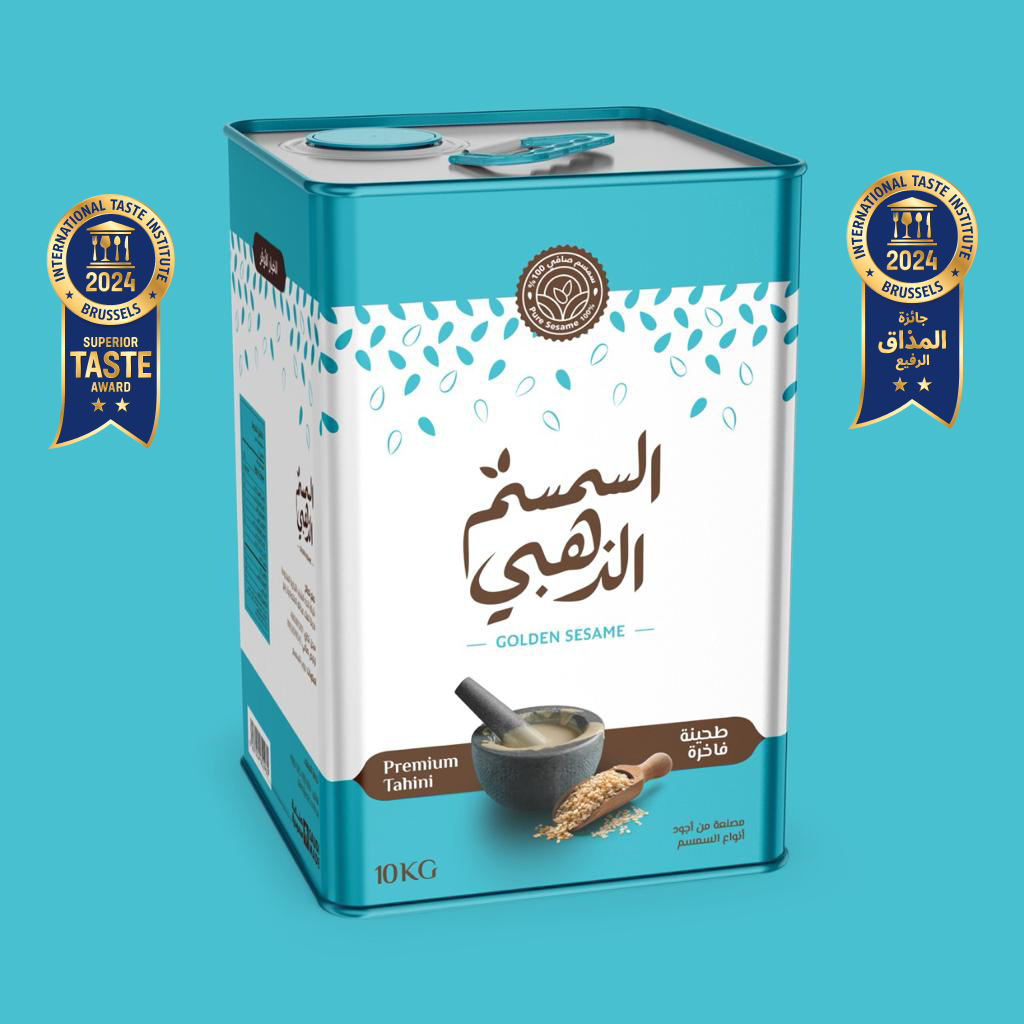 طحينة فاخرة السمسم الذهبي تنك 15 كجم