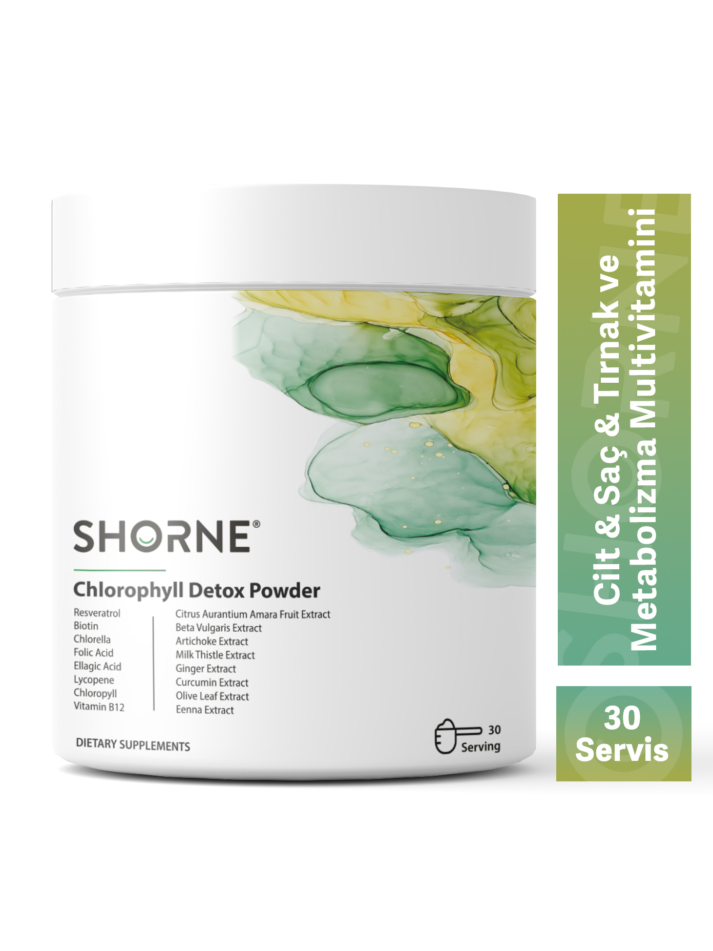 Shorne Chlorophyll Detox Powder ( Klorofil Içeren Detoks Gıda Takviyesi )