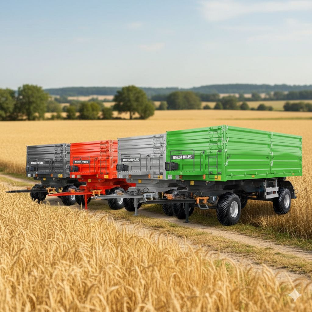Remorque agricole robuste haute capacité