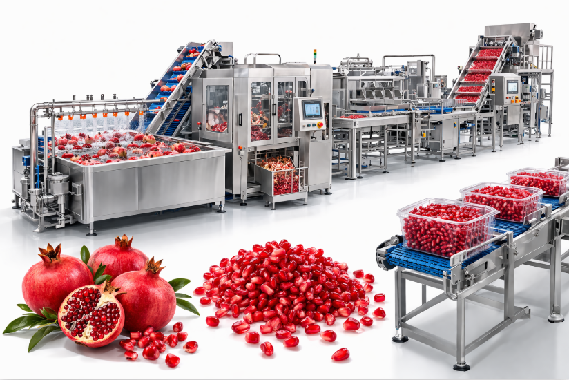 🍇EXPORT OPPORTUNITY FOR POMEGRANATE ARILS PROCESSING LINES TO EGYPT