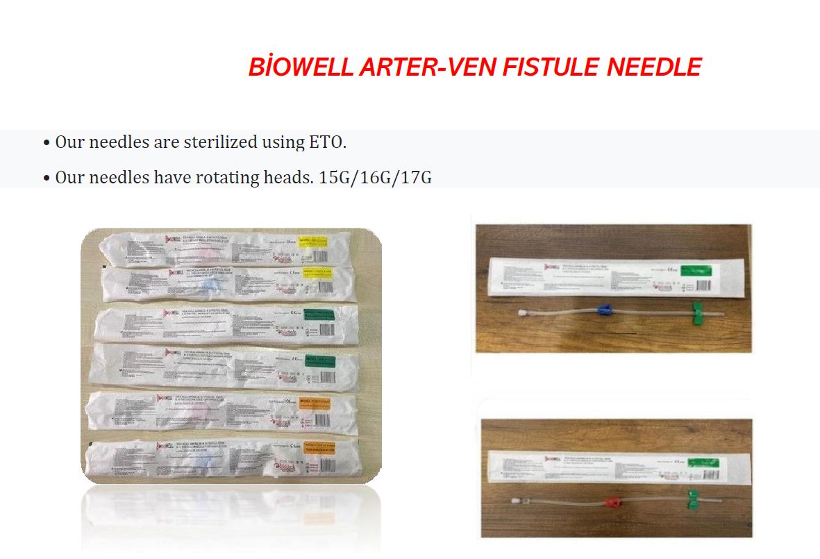 AV FISTULA NEEDLE (15G/16G/17G)