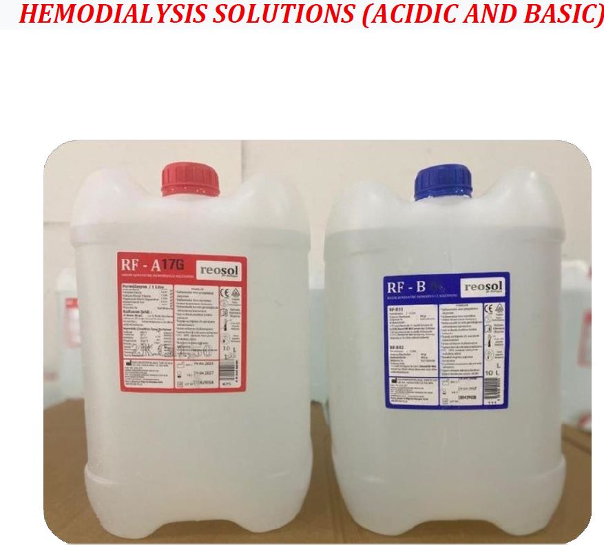 HEMODIALYSIS SOLUTIONS (ACIDIC AND BASIC)