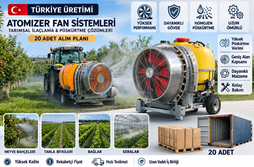 🌿EXPORT OPPORTUNITY FOR AGRICULTURAL ATOMIZER FAN SYSTEMS TO EGYPT