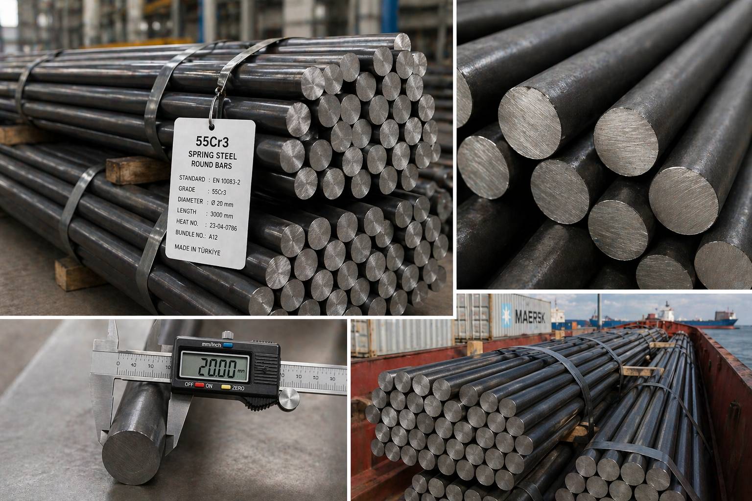 🏗️SPRING STEEL BARS (55Cr3) EXPORT OPPORTUNITY TO EGYPT