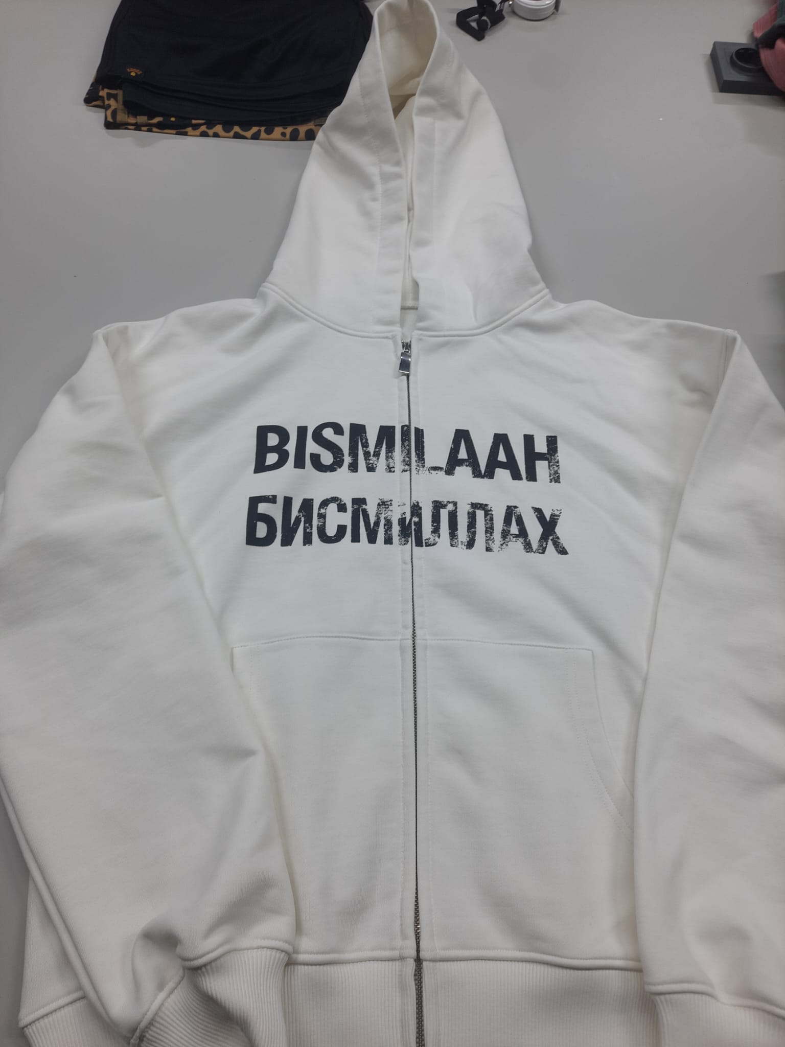 Unisex Printed Zip Hoodie