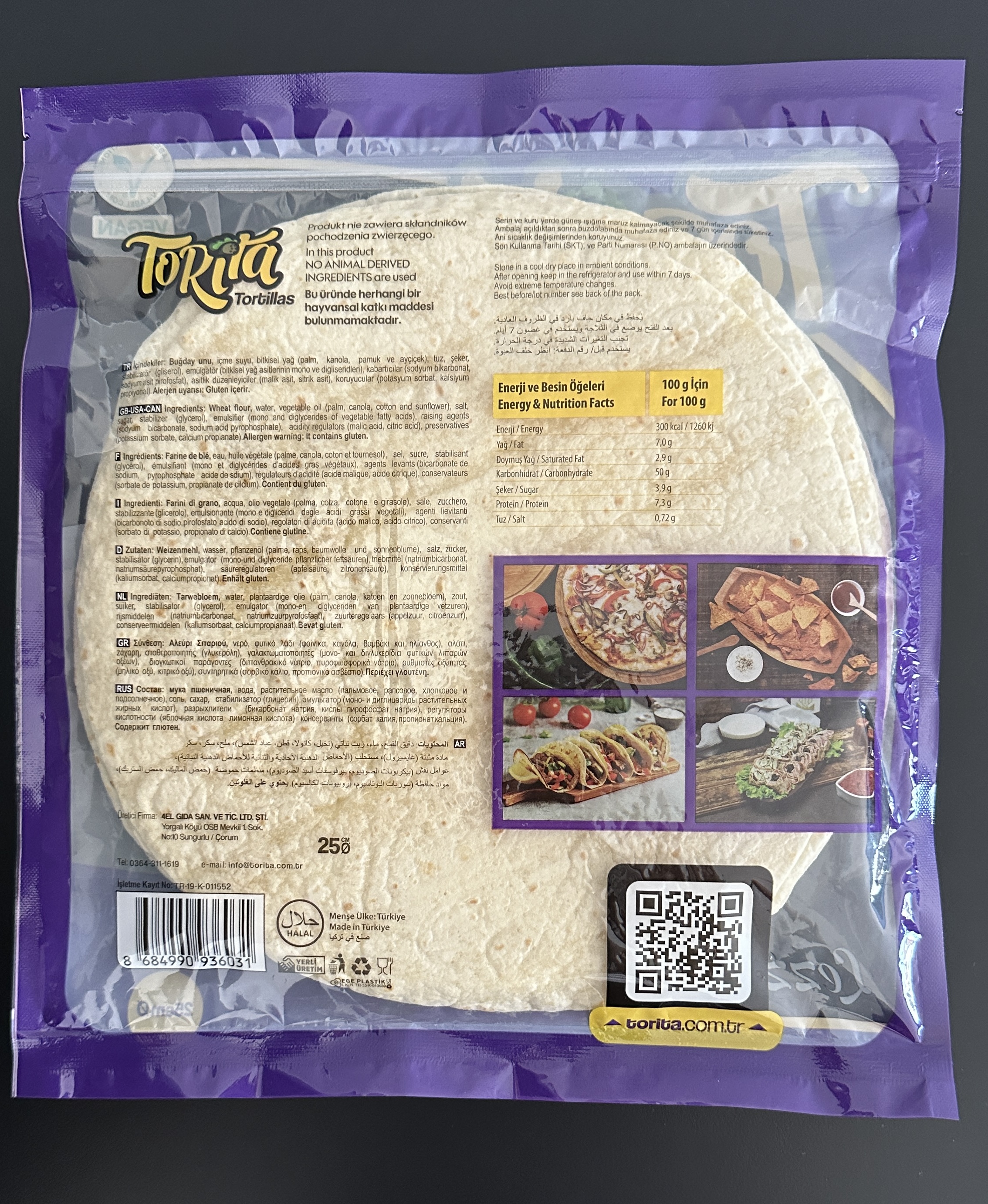 25 CM (10″) Tortilla