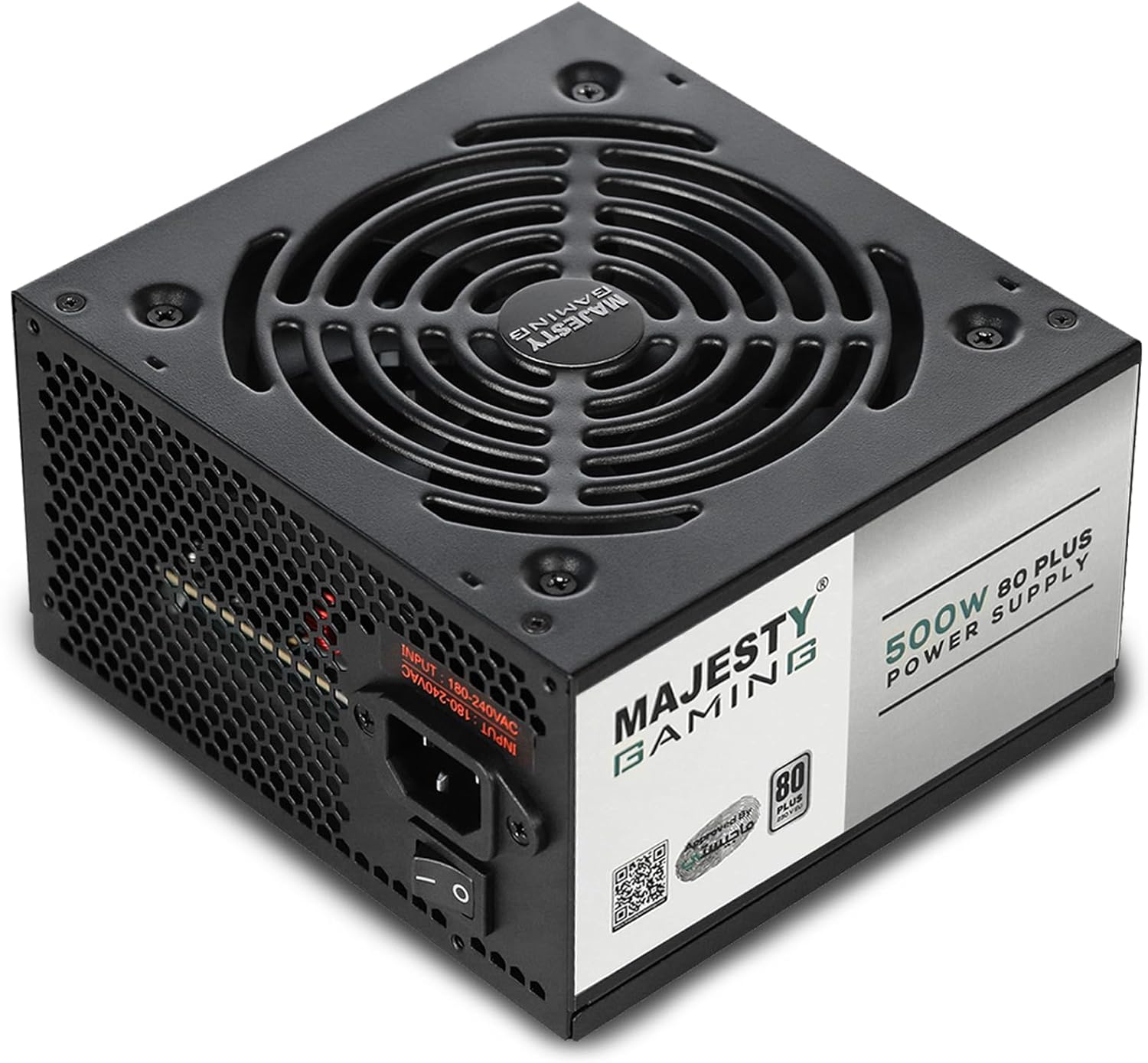 Majesty Power Supply 650W 80 Plus Bronze Non-Modular Low Noise ATX 650W - (650W 80+ Bronze)