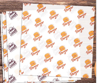 Printed Greaseproof Food grade wrapping Paper 30-50 GSM