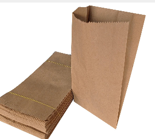 Printed – unprinted Grocery Paper Bag.