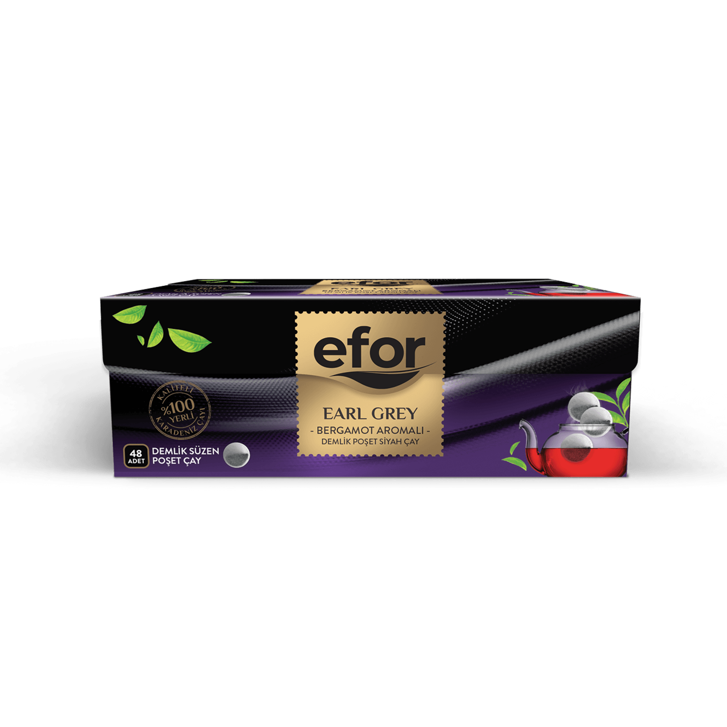 Efor Earl Grey Teapot Tea Bags (48 pieces)