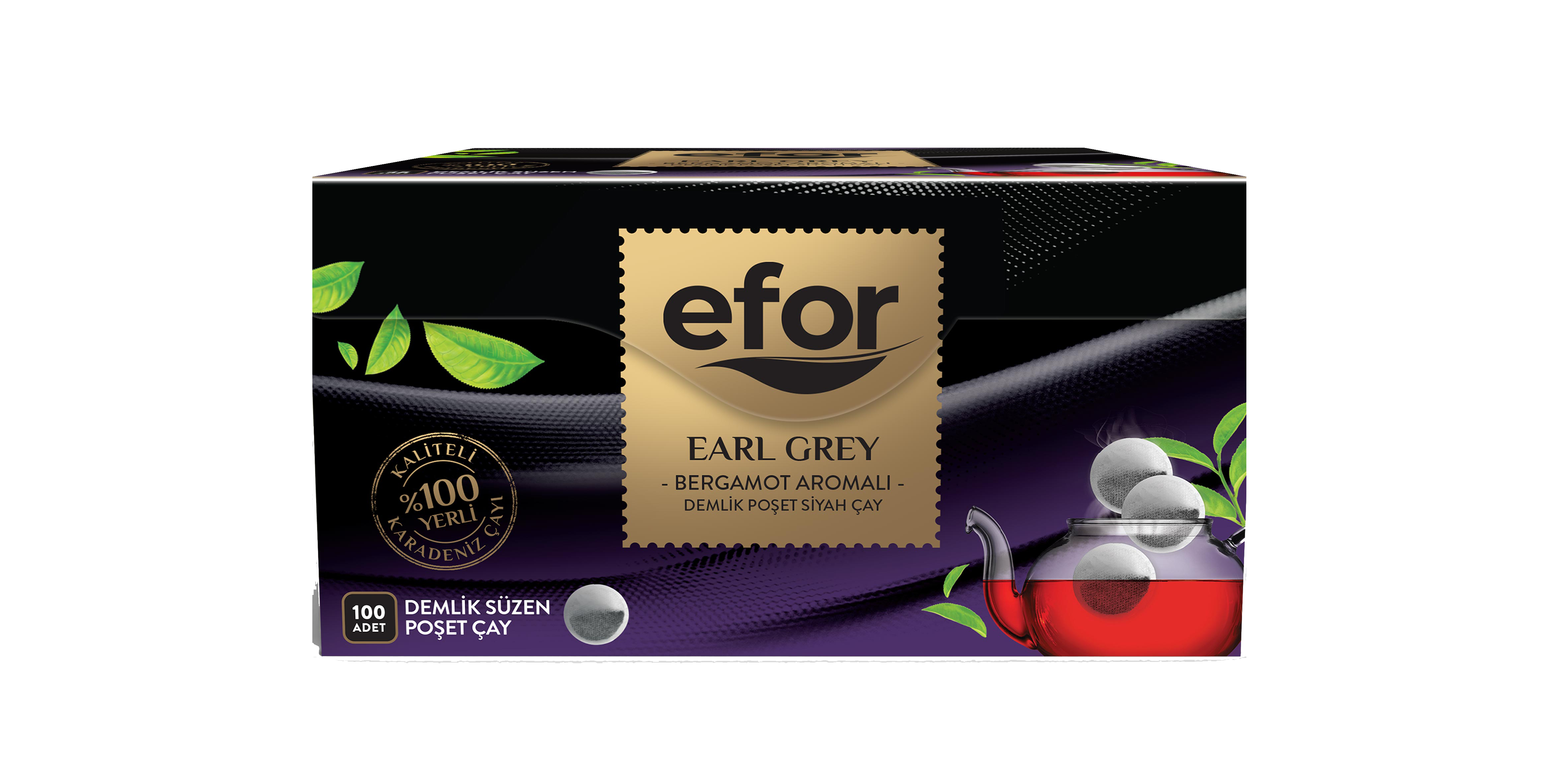 Efor Earl Grey Teapot Tea Bags (100 pieces)