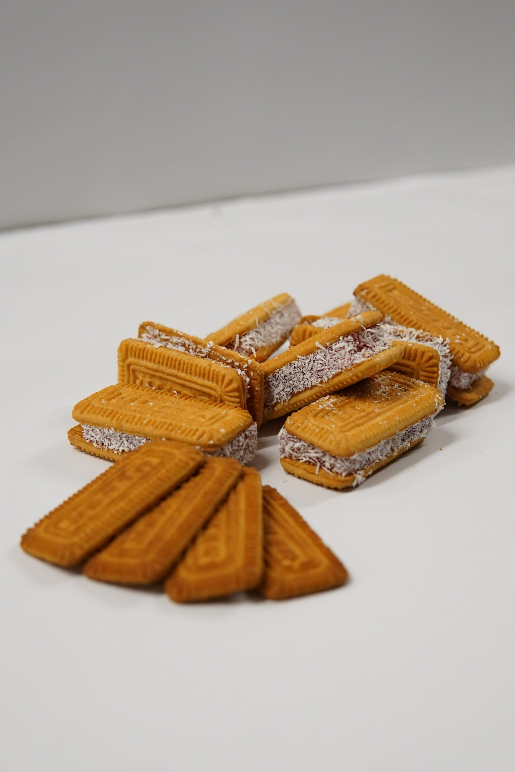 Turkish Delight Sandwiched Between Biscuits