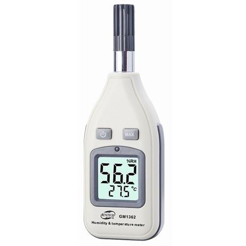 جهاز قياس الرطوبة ودرجة الحرارة المحمول Benetech GM1362