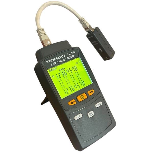 Tenmars TM-902 جهاز اختبار كابلات الشبكة (LAN)