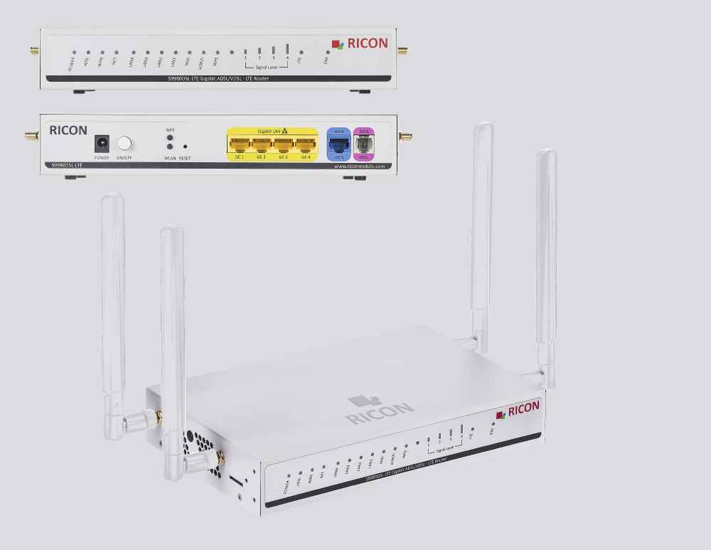 موجه/محول صناعي S9980DSL-LTE من سلسلة DSL للموجهات الصناعية