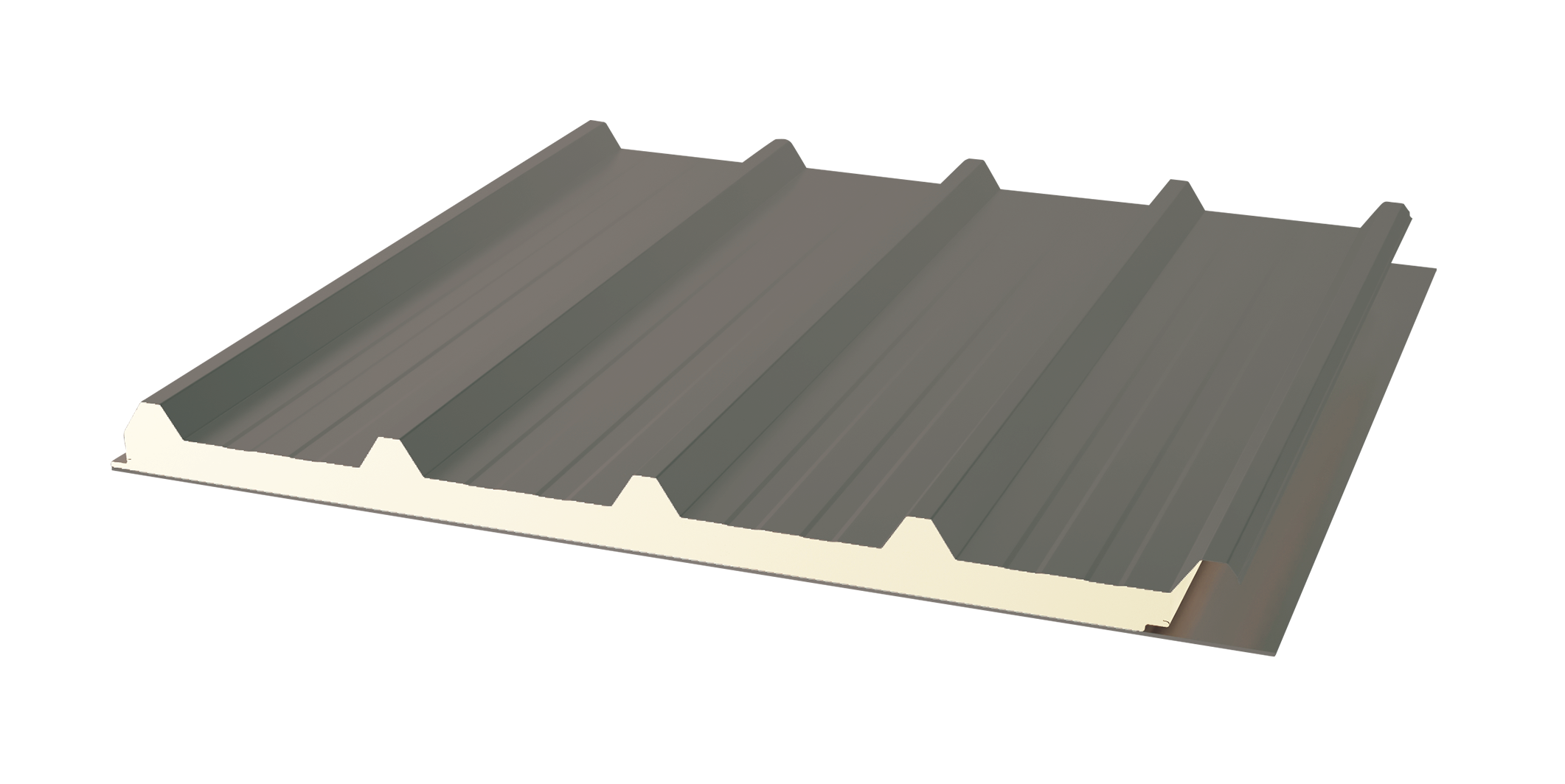 5-Ribbed Roof Panel with Membrane