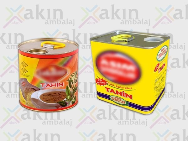 عبوات الطحينة المعدنية (Tahin Tenekesi)