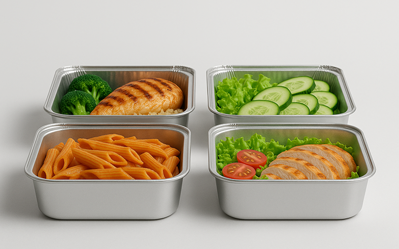 Wrinkled / Straight-Edged Aluminum Containers