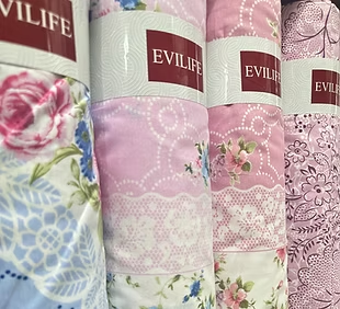 شرشف بولي قطن مطبوع EVILIFE SELVINIA