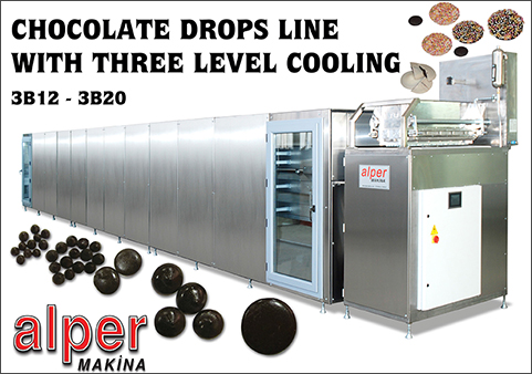 Triple-Level Cooled Chocolate Drop Production Line