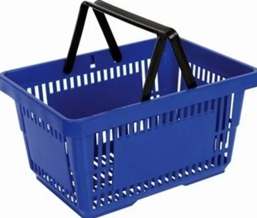 22L Plastic Shopping Basket (Double Handle)