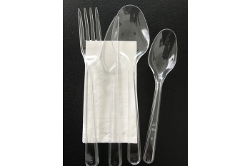 Plastic Cutlery Set - 5 Pieces