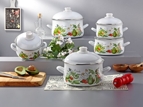 Enamel 10 PCS Set (Emaye 10 Parça Set)