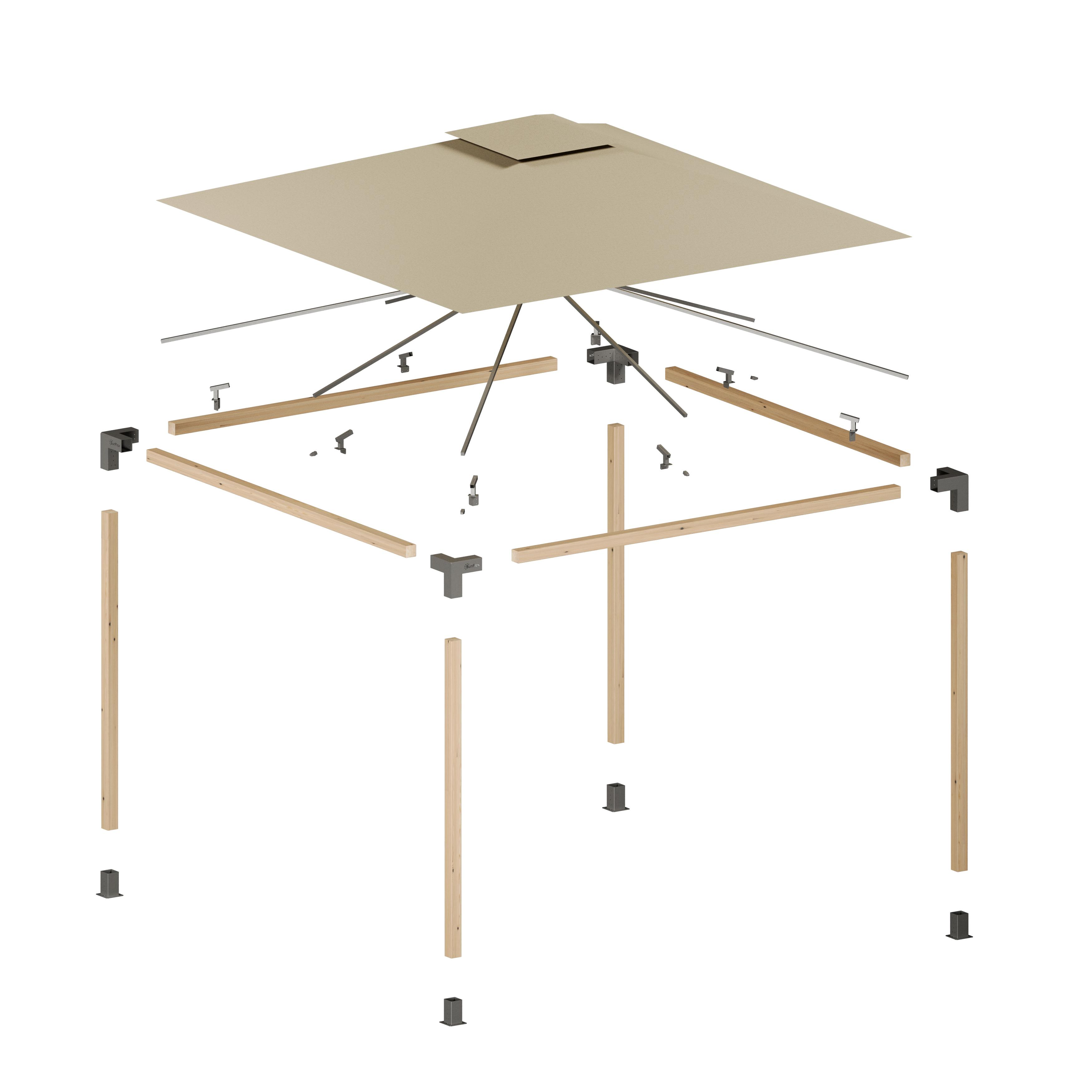 Wood-Included Pergola Sets